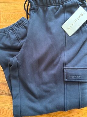 Athleta Dark Blue Cargo Sweatpants